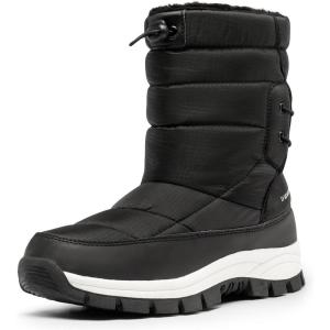 image:imageDREAM PAIRS Womens Winter Snow Boots Waterproof Lightweight Warm Fashion Janara Mid Calf BootBlack