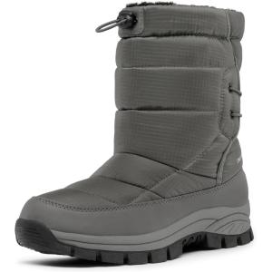 image:imageDREAM PAIRS Womens Winter Snow Boots Waterproof Lightweight Warm Fashion Janara Mid Calf BootGrey