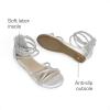 image:imageDREAM PAIRS Girls Ankle Strap Flat Sandals Summer Dressy Strappy Gladiator Rhinestones Platform Low Heels ShoesSilver