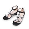 image:imageDREAM PAIRS Girls Sandals Ankle Strap TStrap Low Heel Pearl Flower Pump Dress Wedding Party Square Toe Shoes for Little KidBig KidBlack