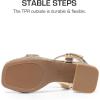 image:imageDREAM PAIRS Girls Sandals Open Toe Low Block Chunky Heels Sandals Party Dress Pumps Shoes for Little Big KidGold