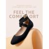 image:imageDREAM PAIRS Womens Comfortable Fashion Elastic Ankle Straps Flats ShoesBlack