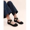 image:imageDREAM PAIRS Womens Comfortable Fashion Elastic Ankle Straps Flats ShoesBlack