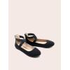 image:imageDREAM PAIRS Womens Comfortable Fashion Elastic Ankle Straps Flats ShoesBlack