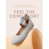 image:imageDREAM PAIRS Womens Comfortable Fashion Elastic Ankle Straps Flats ShoesGrey