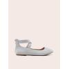 image:imageDREAM PAIRS Womens Comfortable Fashion Elastic Ankle Straps Flats ShoesGrey