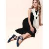 image:imageDREAM PAIRS Womens Comfortable Fashion Elastic Ankle Straps Flats ShoesNavy1