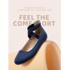 image:imageDREAM PAIRS Womens Comfortable Fashion Elastic Ankle Straps Flats ShoesNavy1