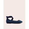 image:imageDREAM PAIRS Womens Comfortable Fashion Elastic Ankle Straps Flats ShoesNavy1