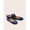 image:imageDREAM PAIRS Womens Comfortable Fashion Elastic Ankle Straps Flats ShoesNavypu