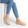 image:imageDREAM PAIRS Womens Comfortable Fashion Elastic Ankle Straps Flats ShoesNudenubuck