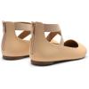 image:imageDREAM PAIRS Womens Comfortable Fashion Elastic Ankle Straps Flats ShoesNudenubuck