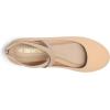image:imageDREAM PAIRS Womens Comfortable Fashion Elastic Ankle Straps Flats ShoesNudenubuck