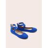 image:imageDREAM PAIRS Womens Comfortable Fashion Elastic Ankle Straps Flats ShoesRoyalBlue