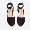 image:imageDREAM PAIRS Womens Elastic Ankle Strap Espadrilles Wedge SandalsBlack