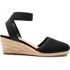 image:imageDREAM PAIRS Womens Elastic Ankle Strap Espadrilles Wedge SandalsBlackknit