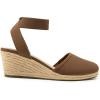 image:imageDREAM PAIRS Womens Elastic Ankle Strap Espadrilles Wedge SandalsBrown