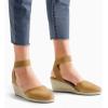 image:imageDREAM PAIRS Womens Elastic Ankle Strap Espadrilles Wedge SandalsCamel