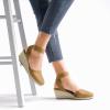 image:imageDREAM PAIRS Womens Elastic Ankle Strap Espadrilles Wedge SandalsCamel