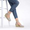 image:imageDREAM PAIRS Womens Elastic Ankle Strap Espadrilles Wedge SandalsGrey