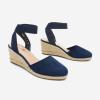 image:imageDREAM PAIRS Womens Elastic Ankle Strap Espadrilles Wedge SandalsNavy