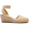 image:imageDREAM PAIRS Womens Elastic Ankle Strap Espadrilles Wedge SandalsNudeknit