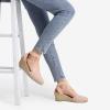 image:imageDREAM PAIRS Womens Elastic Ankle Strap Espadrilles Wedge SandalsPinkknit