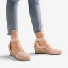 image:imageDREAM PAIRS Womens Elastic Ankle Strap Espadrilles Wedge SandalsPinkknit