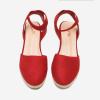 image:imageDREAM PAIRS Womens Elastic Ankle Strap Espadrilles Wedge SandalsRed