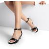 image:imageDREAM PAIRS Womens Ingrid Ankle Strap Low Wedge SandalBlack
