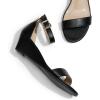 image:imageDREAM PAIRS Womens Ingrid Ankle Strap Low Wedge SandalBlackPu