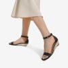 image:imageDREAM PAIRS Womens Ingrid Ankle Strap Low Wedge SandalEspadrillesBlackPu