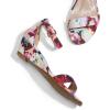 image:imageDREAM PAIRS Womens Ingrid Ankle Strap Low Wedge SandalFloral