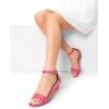image:imageDREAM PAIRS Womens Ingrid Ankle Strap Low Wedge SandalHot Pinkpu