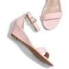 image:imageDREAM PAIRS Womens Ingrid Ankle Strap Low Wedge SandalPinkSuede