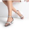 image:imageDREAM PAIRS Womens Ingrid Ankle Strap Low Wedge SandalSilver