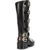 image:imageDREAM PAIRS Womens Knee High Riding Boots Side Zipper Motorcycle Boots Square Toe Chunky Heel Fashion Buckles Biker BootsBlackBrown
