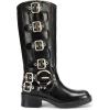 image:imageDREAM PAIRS Womens Knee High Riding Boots Side Zipper Motorcycle Boots Square Toe Chunky Heel Fashion Buckles Biker BootsBlackBrown