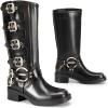image:imageDREAM PAIRS Womens Knee High Riding Boots Side Zipper Motorcycle Boots Square Toe Chunky Heel Fashion Buckles Biker BootsBlackBrown