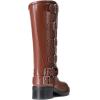 image:imageDREAM PAIRS Womens Knee High Riding Boots Side Zipper Motorcycle Boots Square Toe Chunky Heel Fashion Buckles Biker BootsBrown