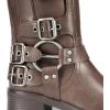 image:imageDREAM PAIRS Womens Knee High Riding Boots Side Zipper Motorcycle Boots Square Toe Chunky Heel Fashion Buckles Biker BootsTan