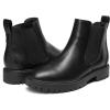 image:imageDREAM PAIRS Womens Low Heel Chelsea Ankle Boots Fashion Slip On Elastic Fall Booties ShoesBlackPu