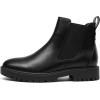 image:imageDREAM PAIRS Womens Low Heel Chelsea Ankle Boots Fashion Slip On Elastic Fall Booties ShoesBlackPu