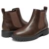 image:imageDREAM PAIRS Womens Low Heel Chelsea Ankle Boots Fashion Slip On Elastic Fall Booties ShoesBrownPu