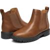 image:imageDREAM PAIRS Womens Low Heel Chelsea Ankle Boots Fashion Slip On Elastic Fall Booties ShoesBrownishYellowPu