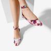 image:imageDREAM PAIRS Womens Low Wedge Pointed Toe Ankle Strap Dress Comfortable Casual Flats ShoesFloral