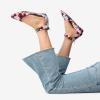image:imageDREAM PAIRS Womens Low Wedge Pointed Toe Ankle Strap Dress Comfortable Casual Flats ShoesFloral