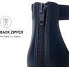 image:imageDREAM PAIRS Womens Low Wedge Pointed Toe Ankle Strap Dress Comfortable Casual Flats ShoesNavyPu
