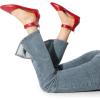 image:imageDREAM PAIRS Womens Low Wedge Pointed Toe Ankle Strap Dress Comfortable Casual Flats ShoesRedpu1