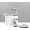 image:imageDREAM PAIRS Womens Low Wedge Pointed Toe Ankle Strap Dress Comfortable Casual Flats ShoesSilverGlitter